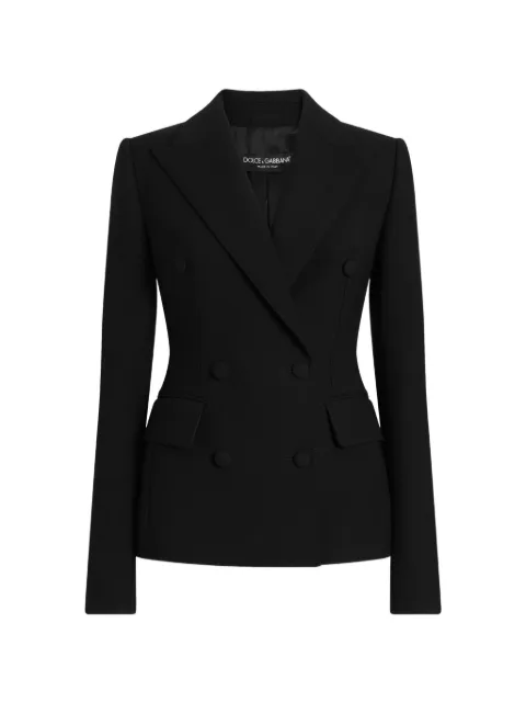 Dolce & Gabbana double-breasted jacket in double wool crêpe