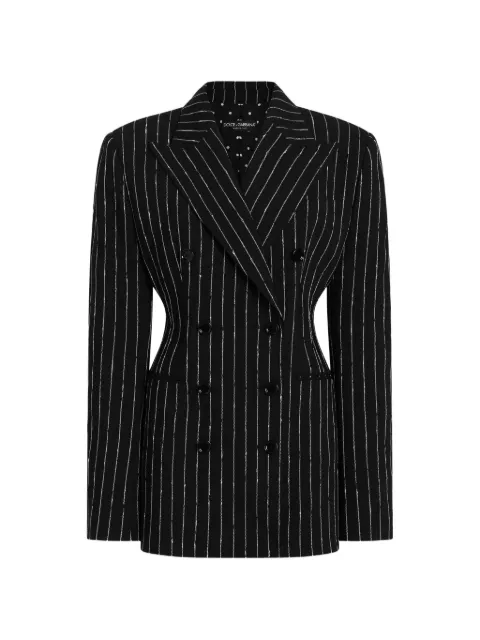 Dolce & Gabbana double-breasted pinstripe-virgin-wool jacket