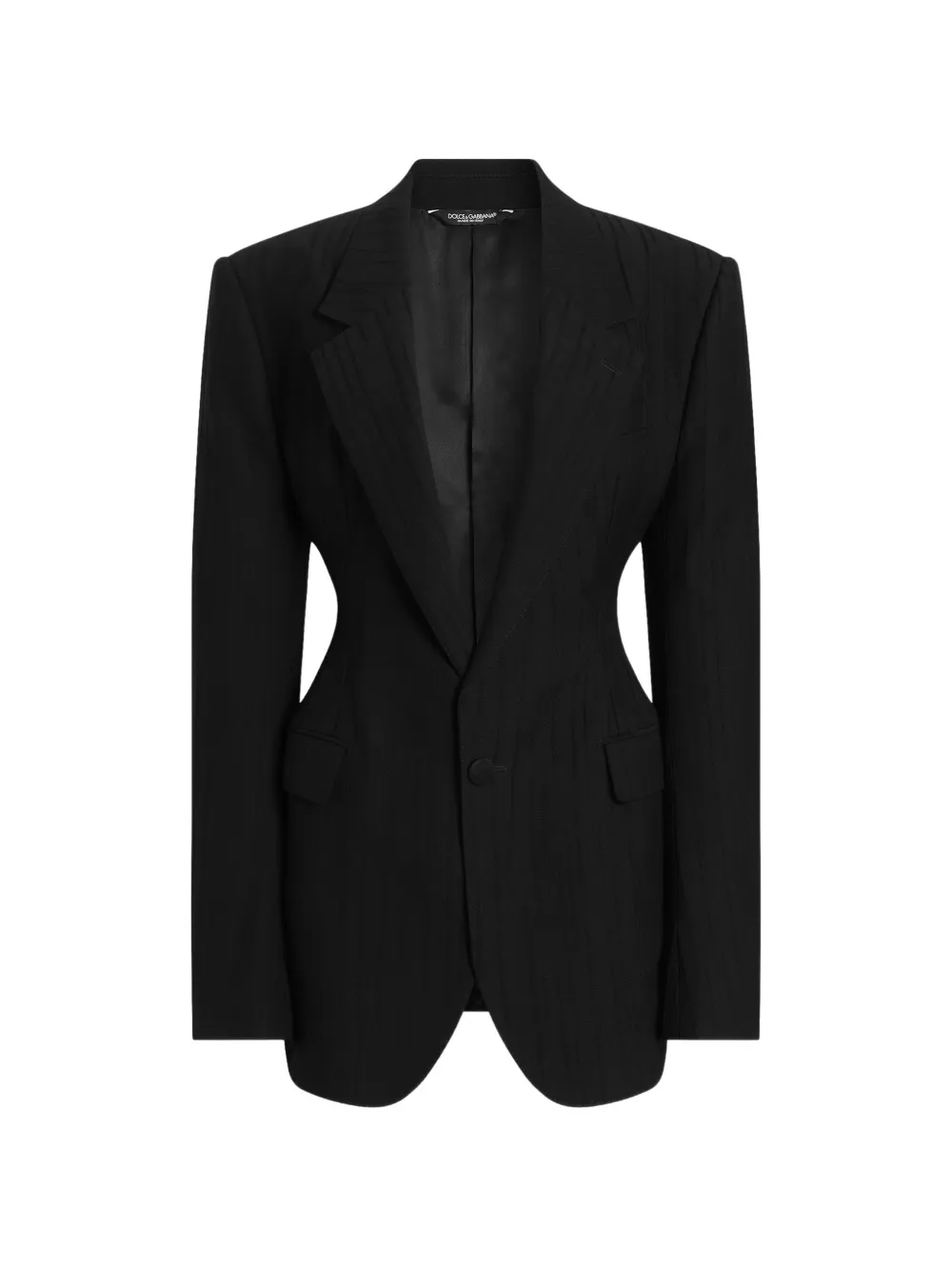 Dolce & Gabbana Jacquard-Jacke mit Nadelstreifen - Schwarz