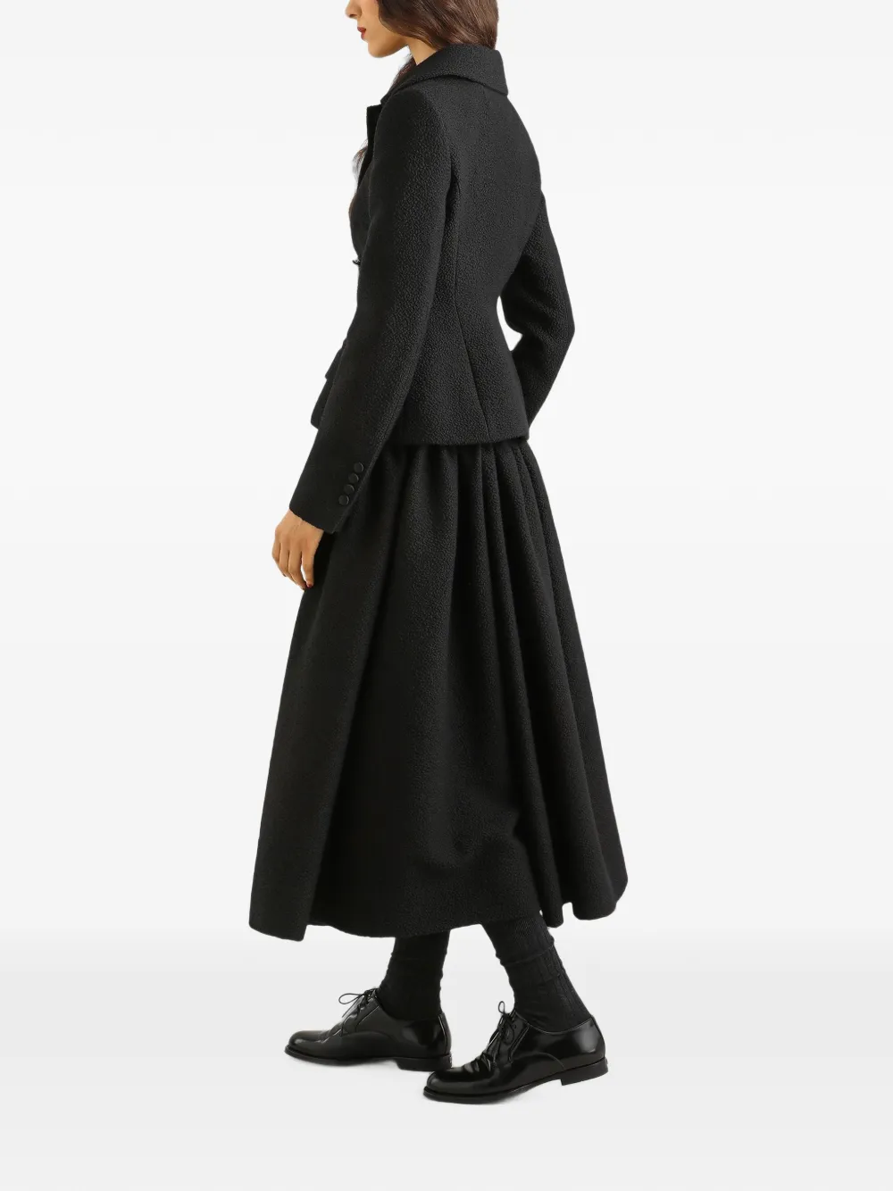 Dolce & Gabbana Wollen midi-rok Zwart