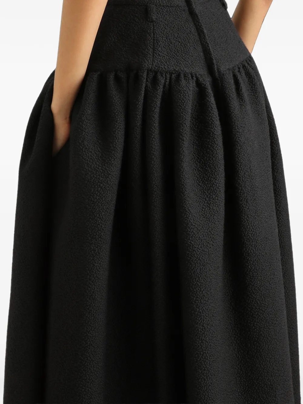Dolce & Gabbana Wollen midi-rok Zwart