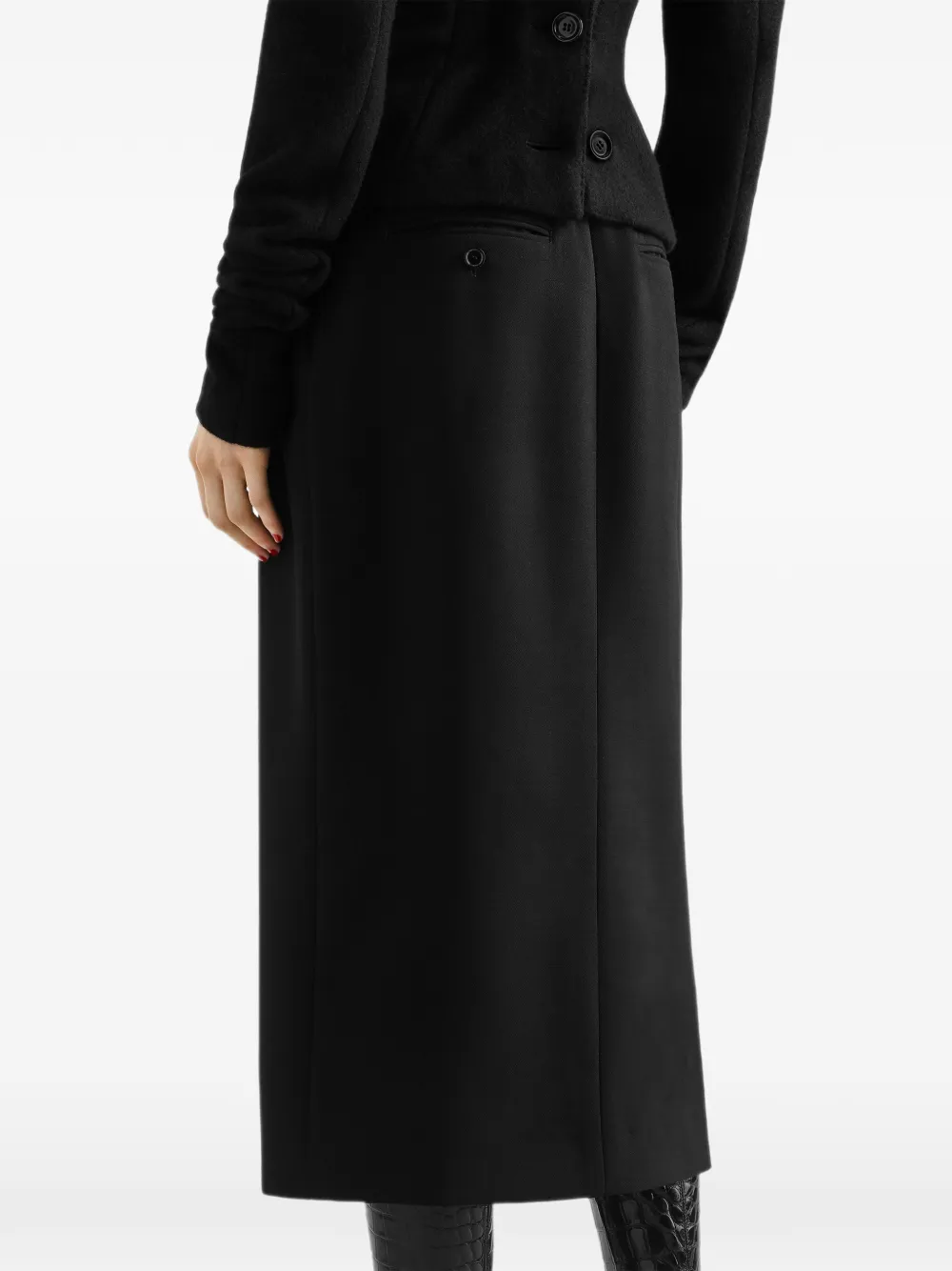 Dolce & Gabbana Rok van wol-crêpe Zwart