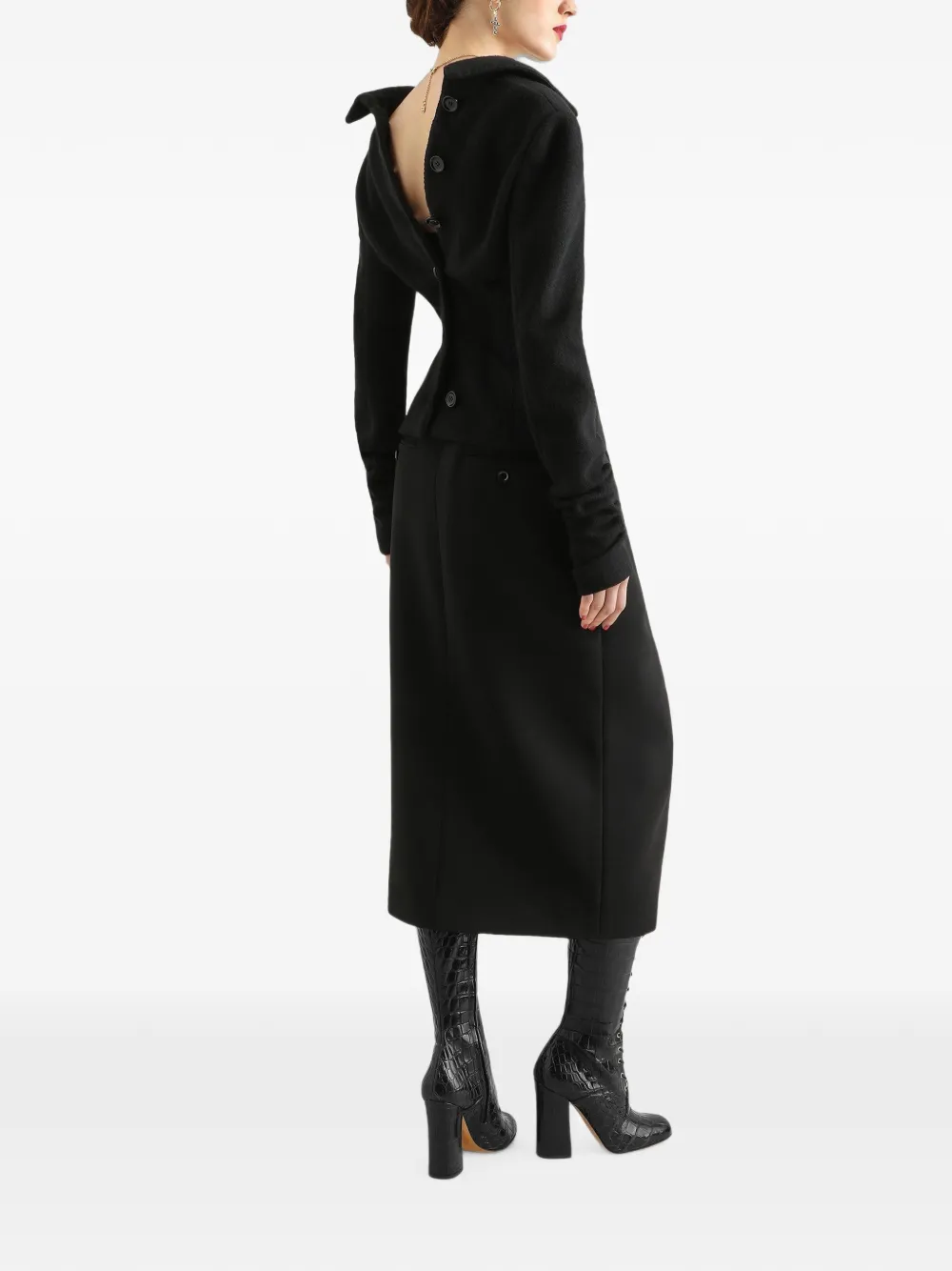 Dolce & Gabbana Rok van wol-crêpe Zwart
