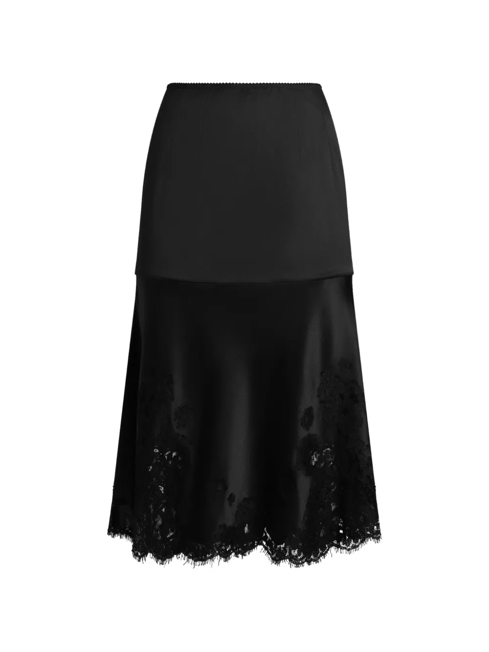 Dolce & Gabbana Satijnen midi-rok Zwart
