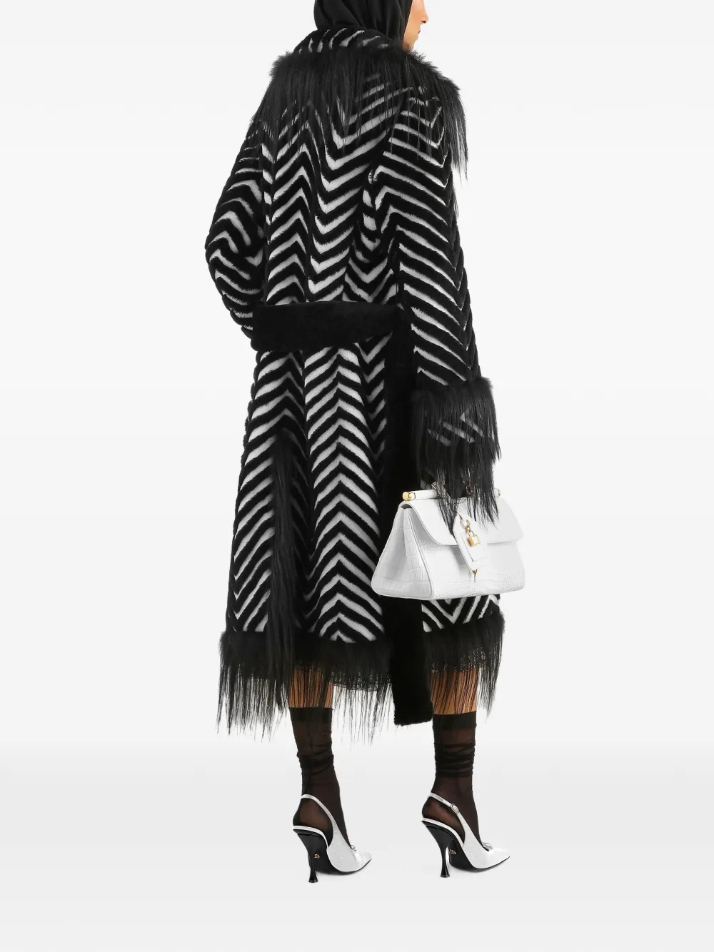 Dolce & Gabbana Satijnen midi-rok Zwart