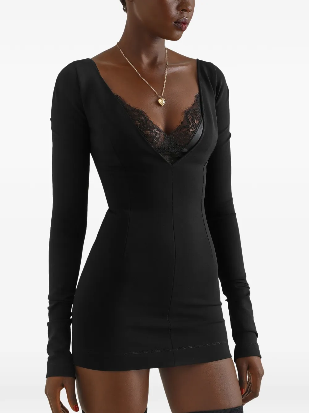 Dolce & Gabbana Jersey mini-jurk Zwart