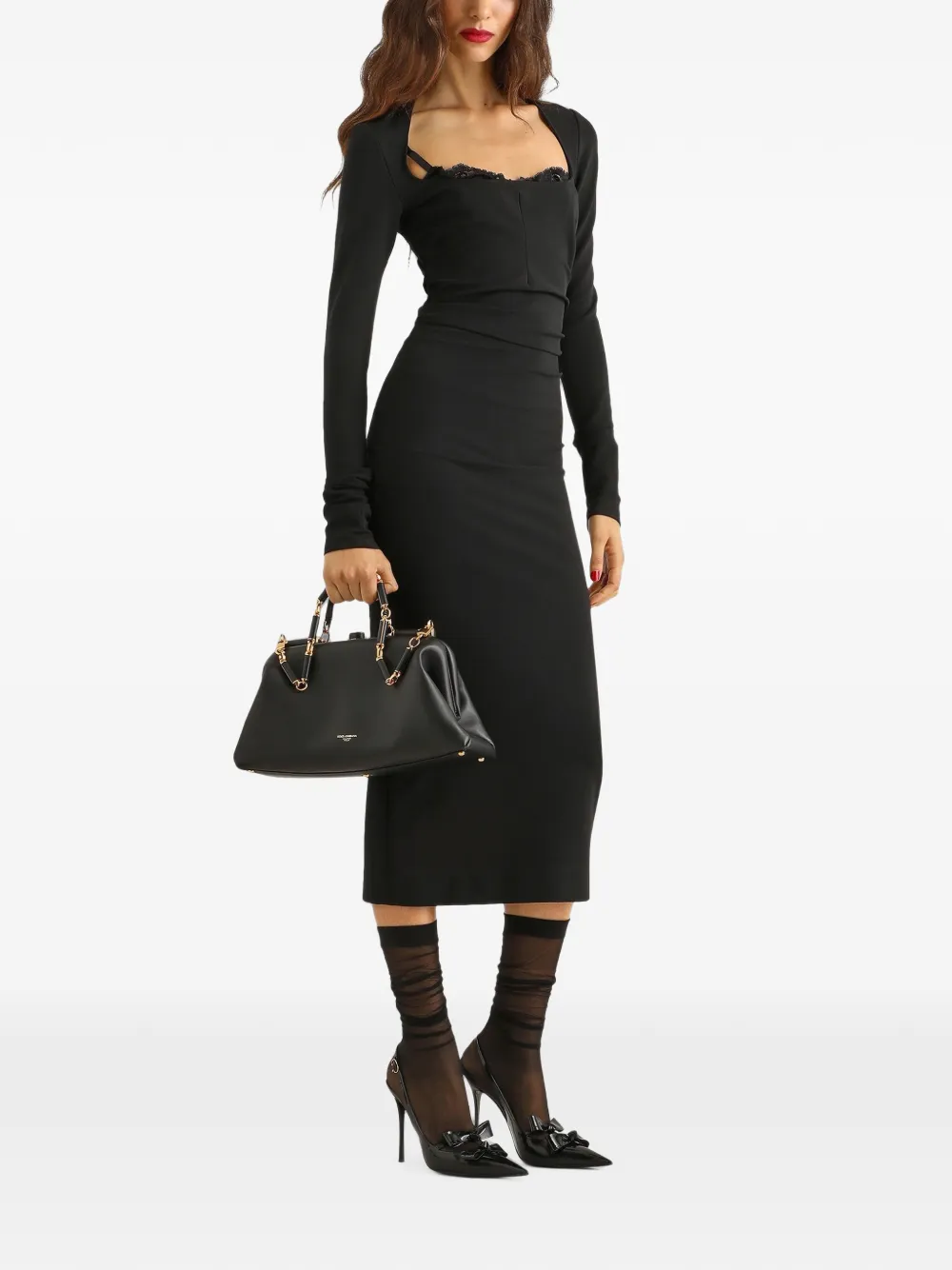 Dolce & Gabbana Jersey jurk Zwart