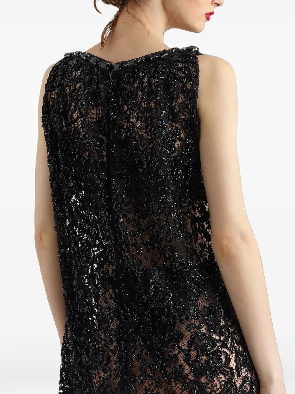 Dolce & Gabbana Kanten jurk Zwart