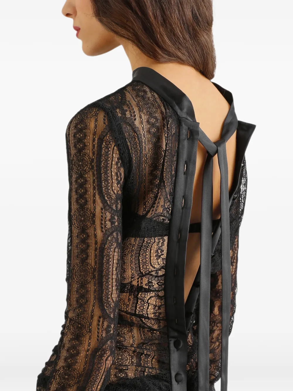 Dolce & Gabbana Jurk met kant Zwart