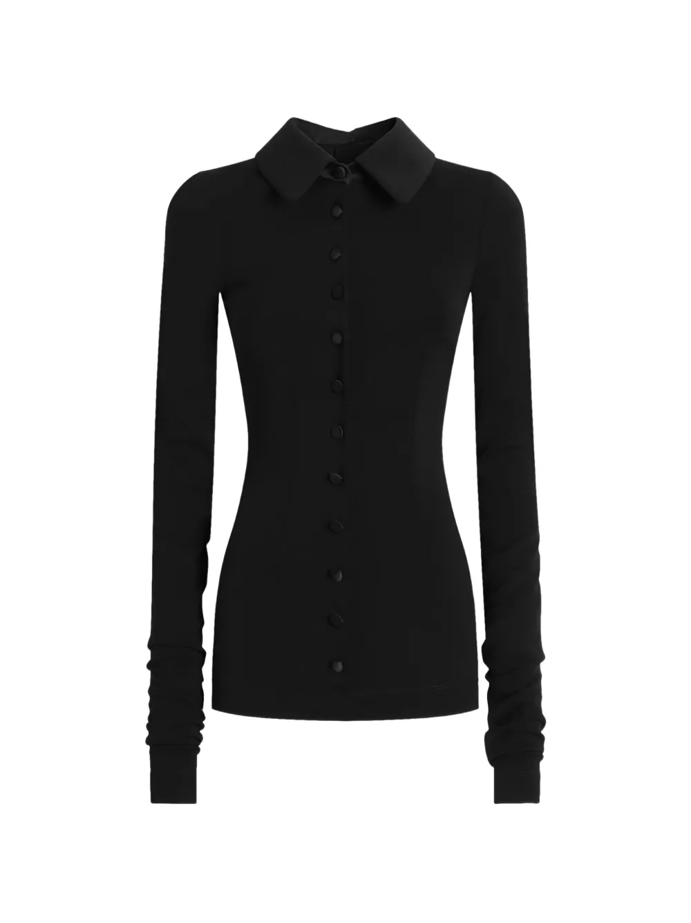 Dolce & Gabbana Blusa in jersey di lana - Nero