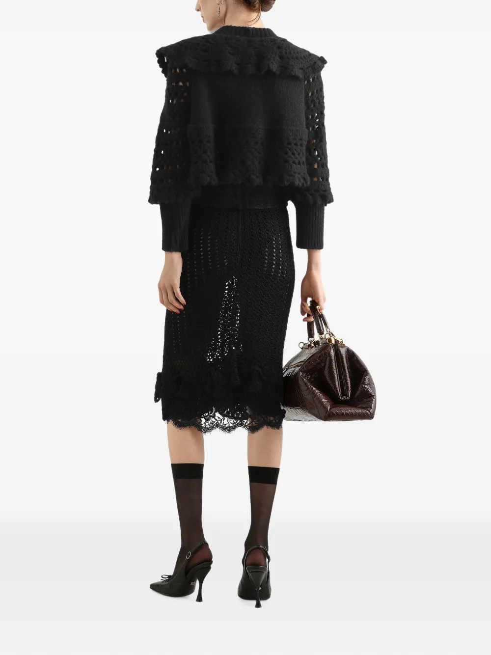 Dolce & Gabbana Top van kant Zwart