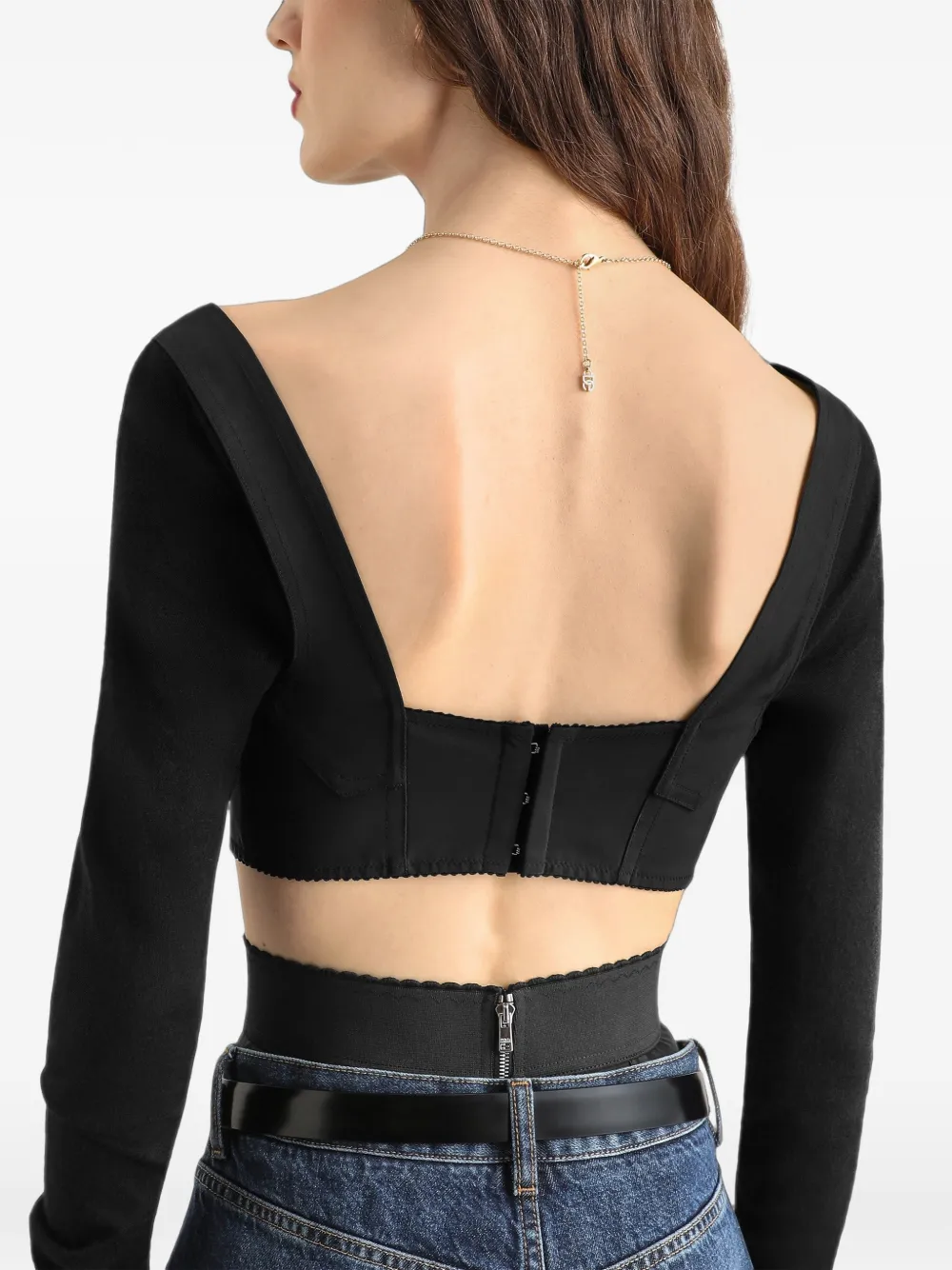 Dolce & Gabbana Satijnen top Zwart