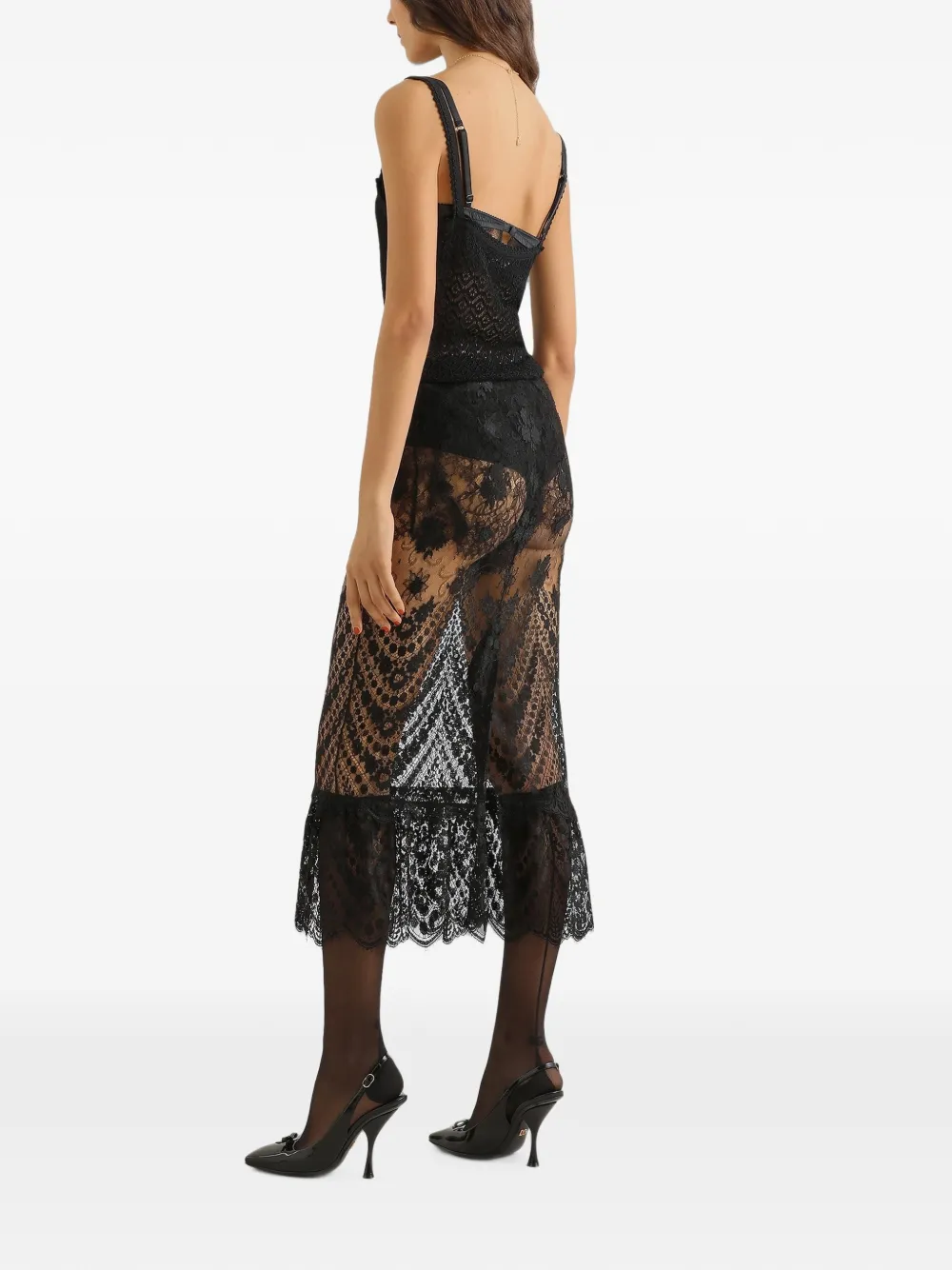 Dolce & Gabbana Top van kant Zwart