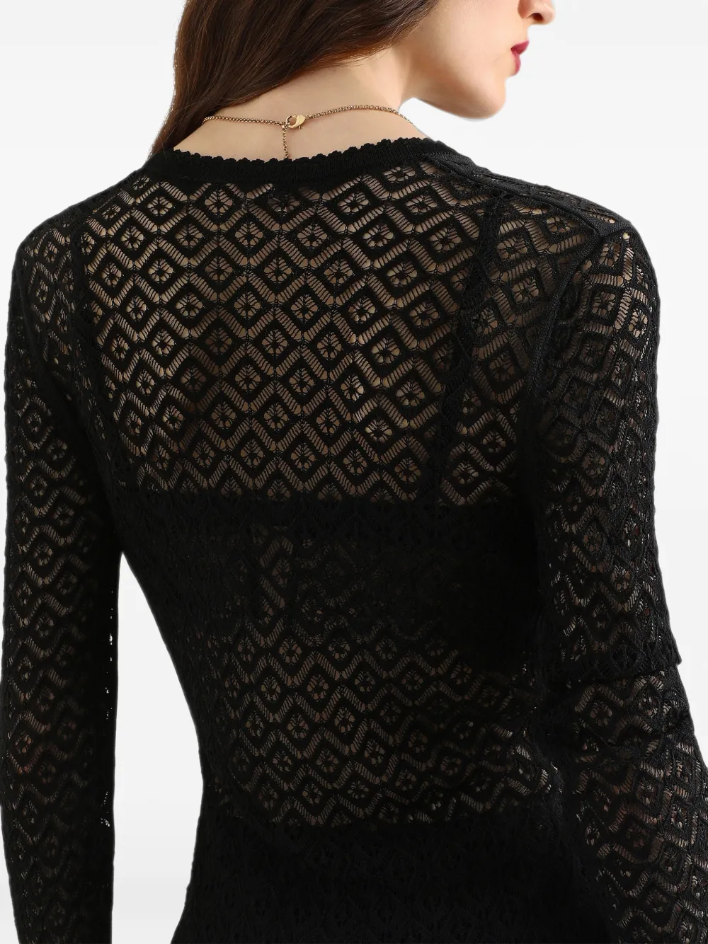 Dolce & Gabbana Vest met kant Zwart