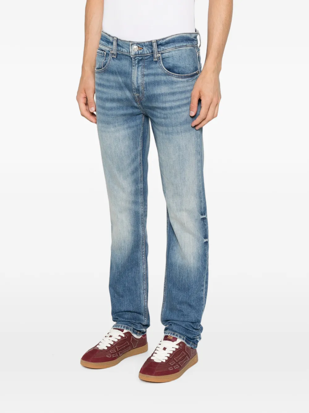 7 For All Mankind Jeans met vervaagd effect Blauw