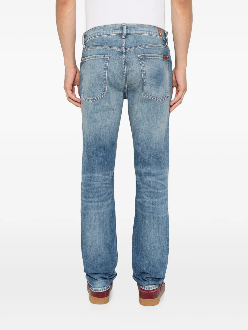 7 For All Mankind Jeans met vervaagd effect Blauw