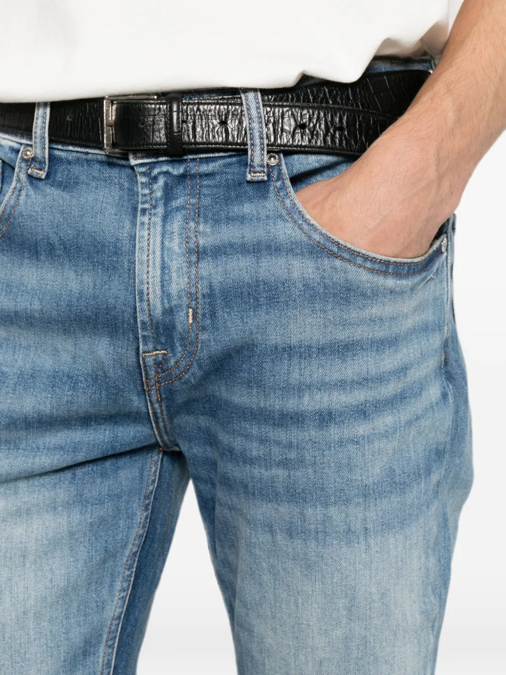 7 For All Mankind Jeans met vervaagd effect Blauw