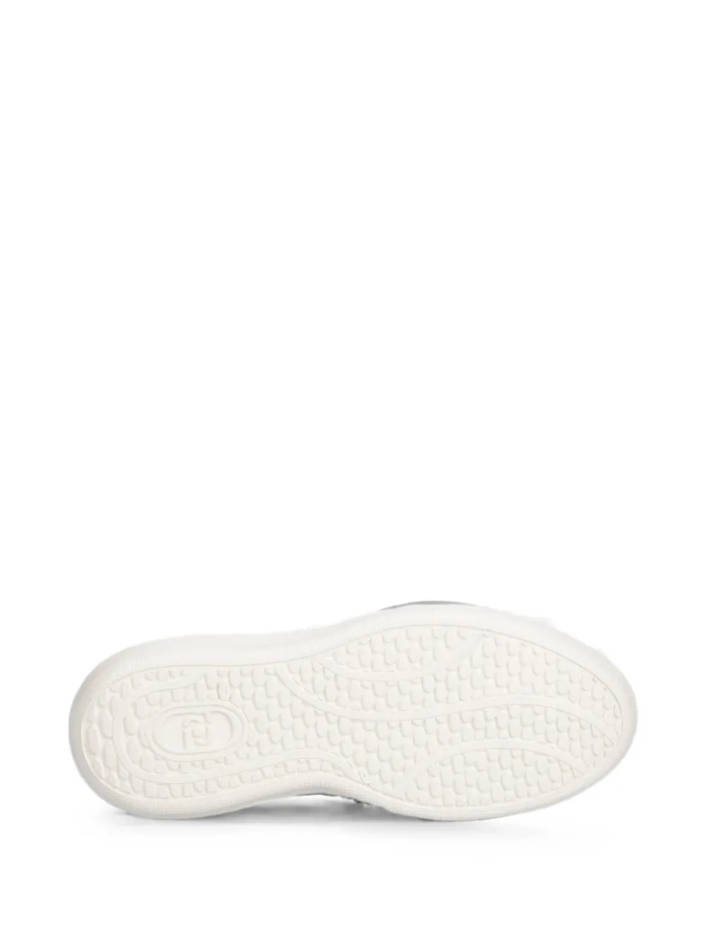 LIU JO rhinestone-logo suede sneakers Roze