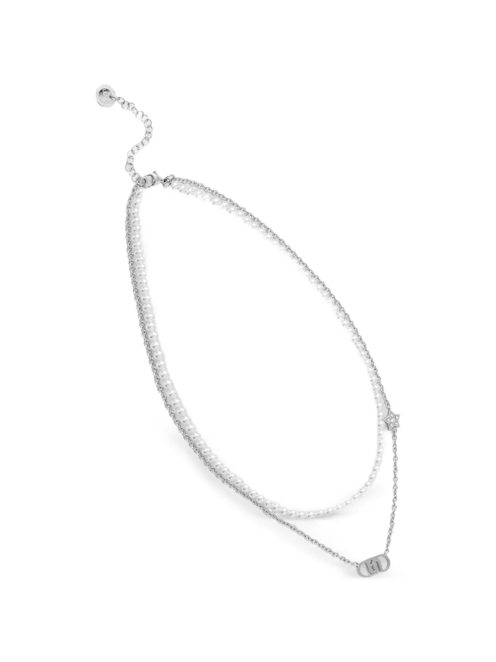 LIU JO layered pearl-detail necklace - Argento