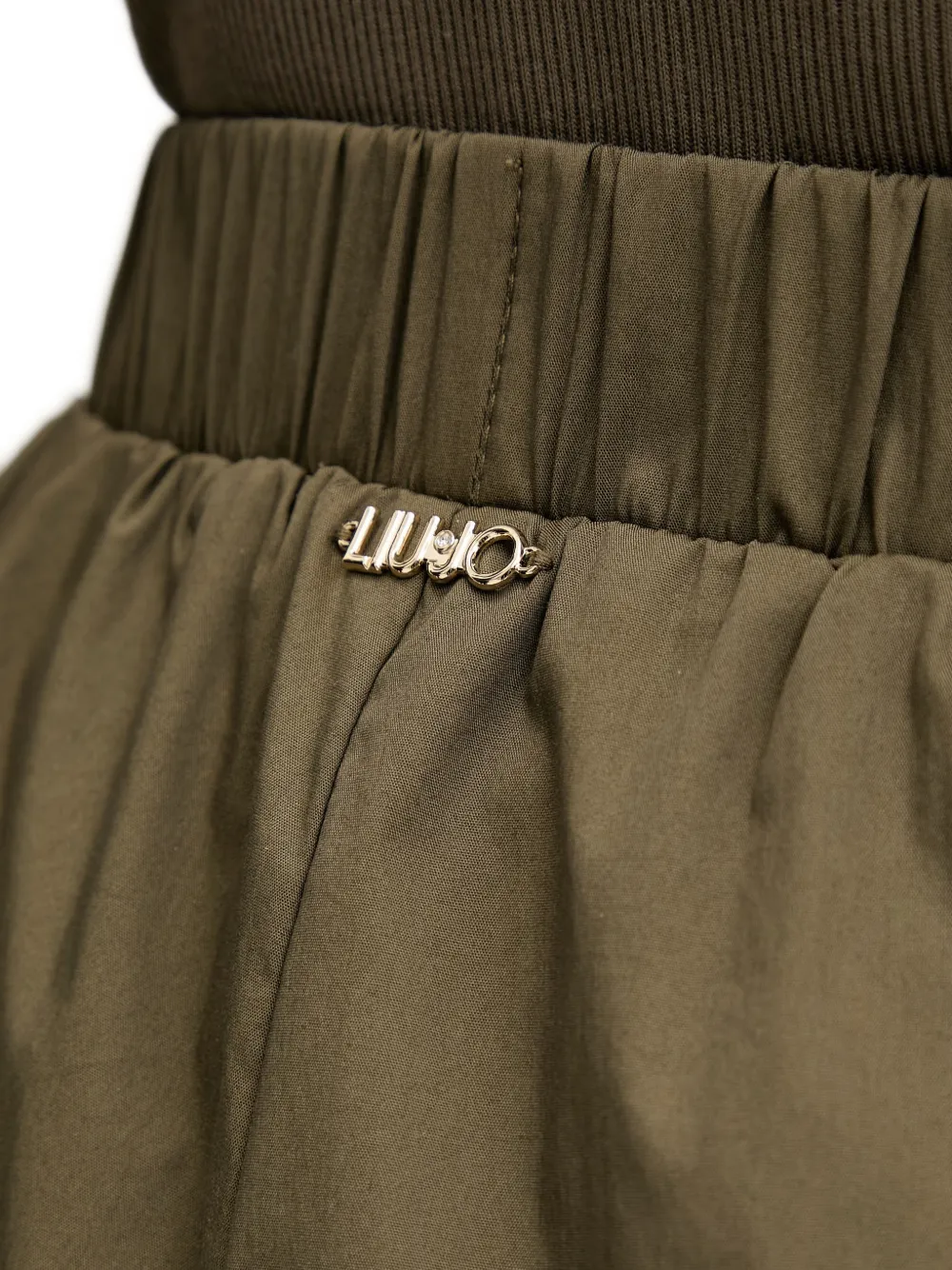 LIU JO Shorts met elastische taille Groen