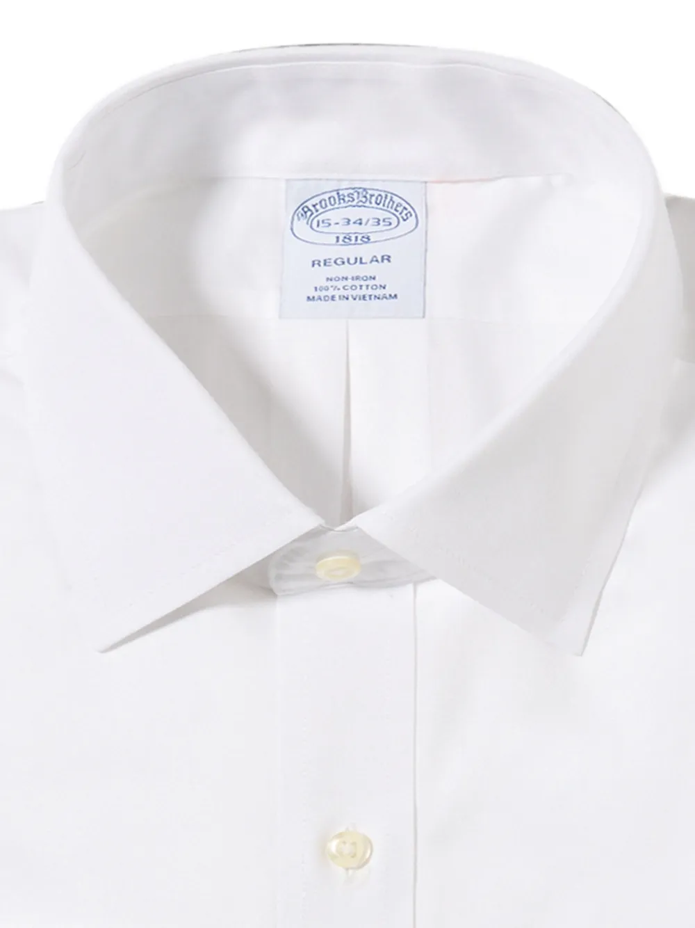 Brooks Brothers Ainsley Oxford overhemd met kraag Wit