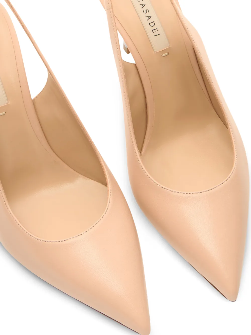 Casadei Blade Minorca slingback pumps Beige