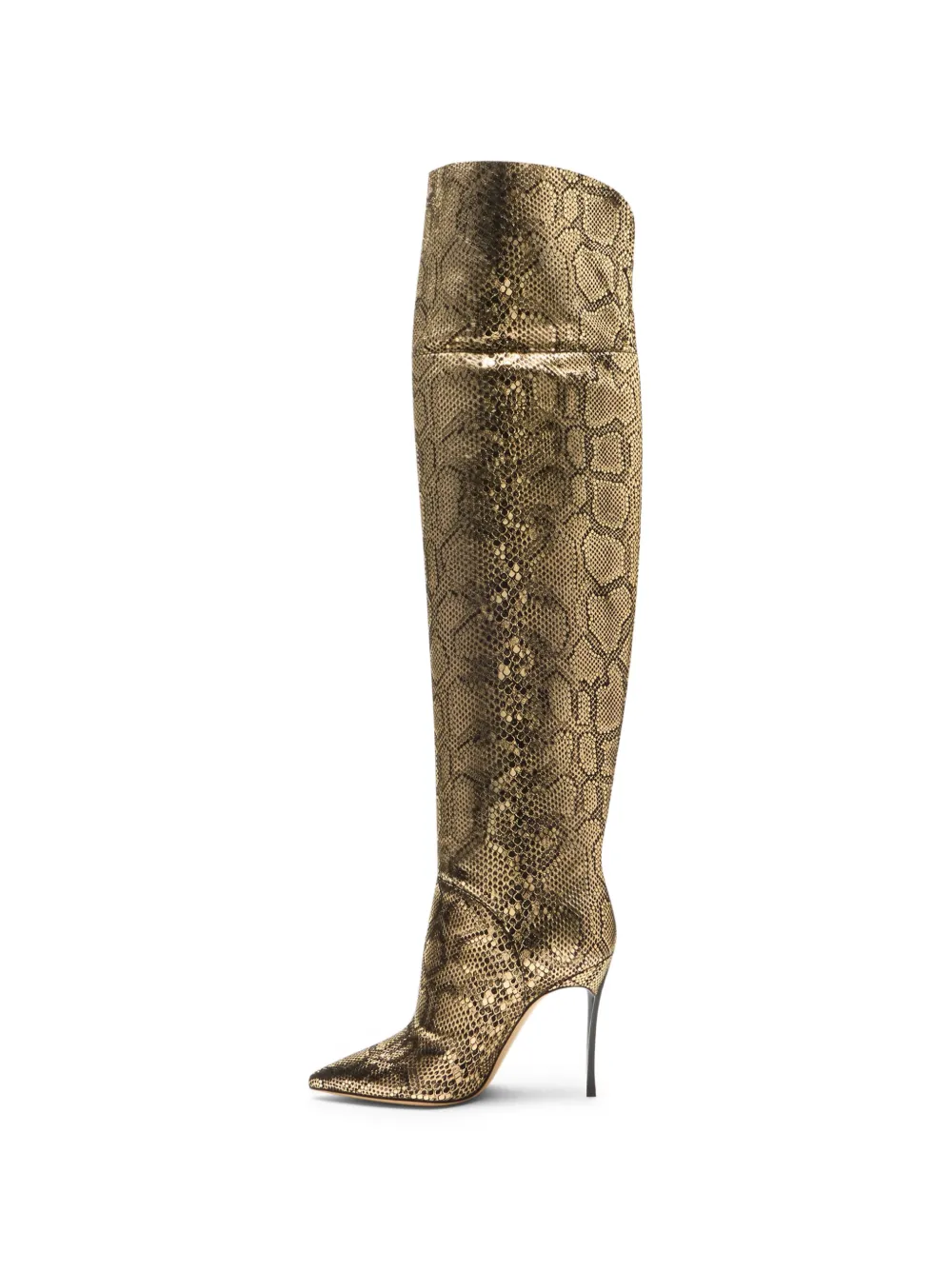 Casadei Blade Goldfinger Corsario over-the-knee boots Goud