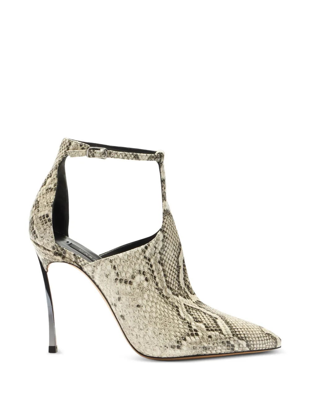 Casadei Blade python-print pumps Beige