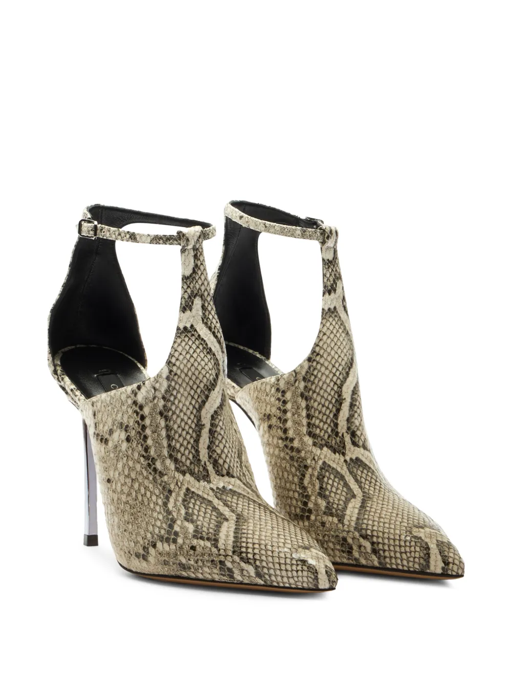 Casadei Blade python-print pumps Beige