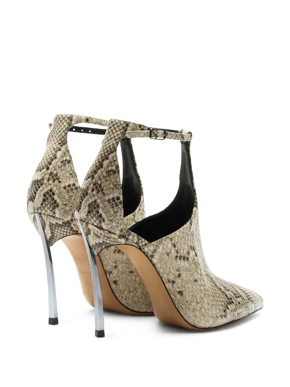 Casadei Blade python-print pumps Beige