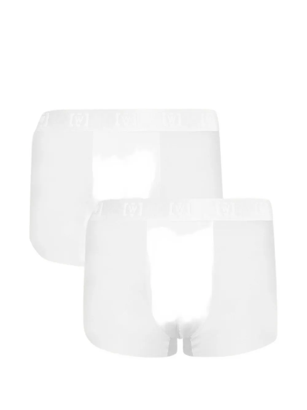 Wolford Twee Pure boxershorts met logoband Wit