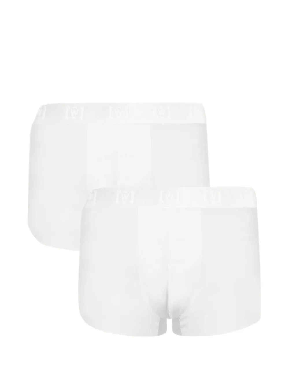 Wolford Pure logo-waistband boxer briefs (set of two) - Weiß
