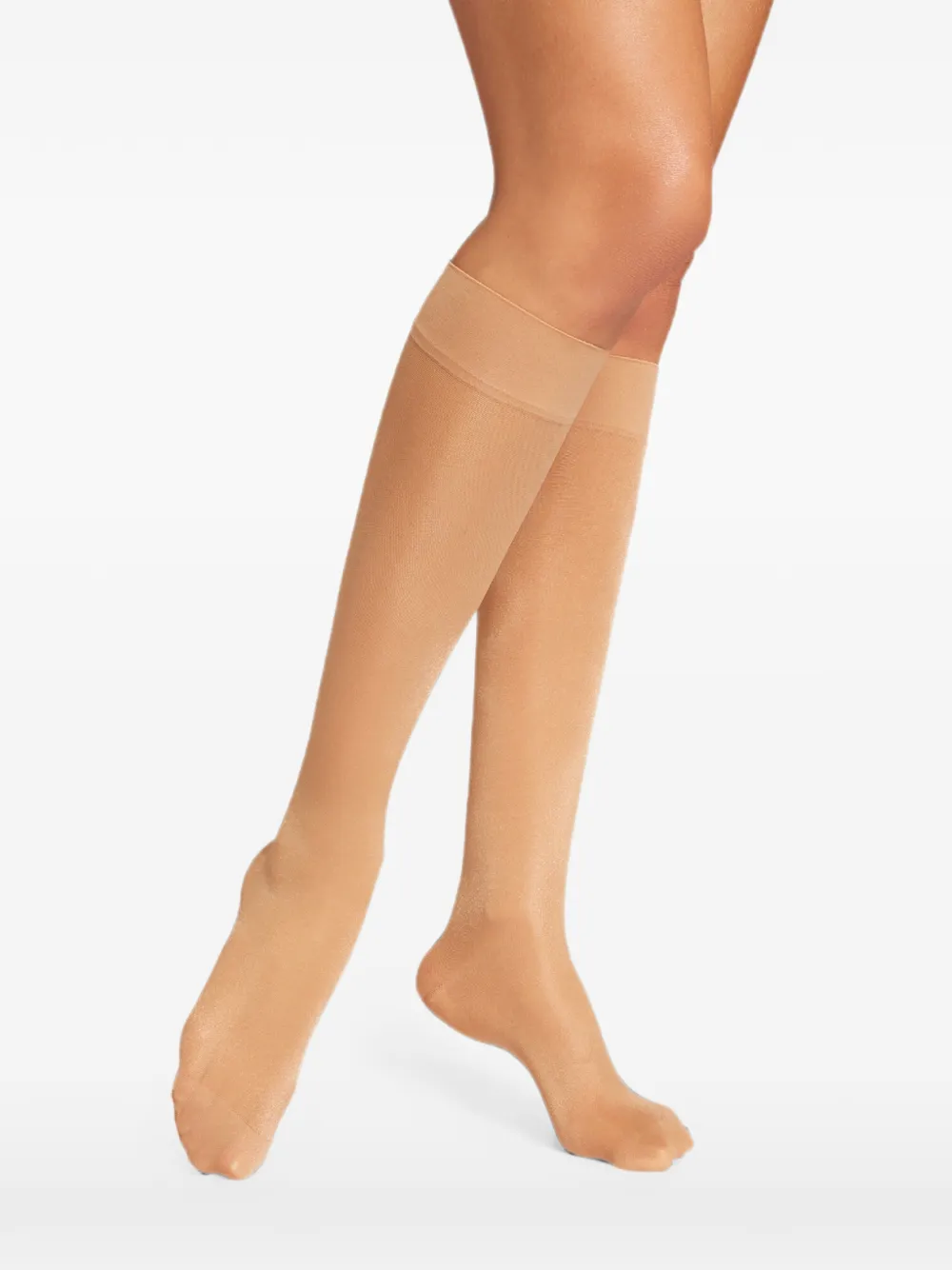 Wolford Pure Energy 30 kniehoge sokken Beige