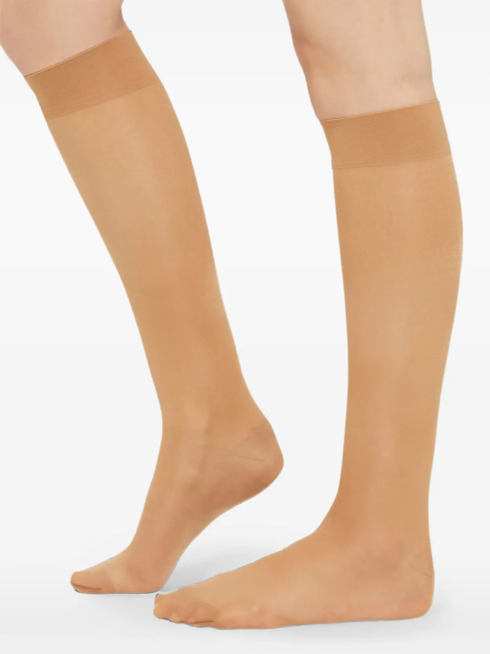 Wolford Pure Energy 30 kniehoge sokken Beige