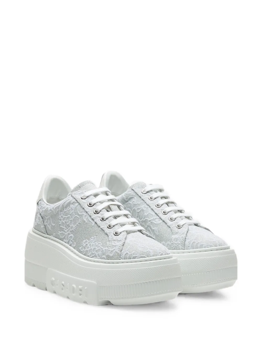 Casadei Nexus Rigel glitter-finish sneakers Zilver