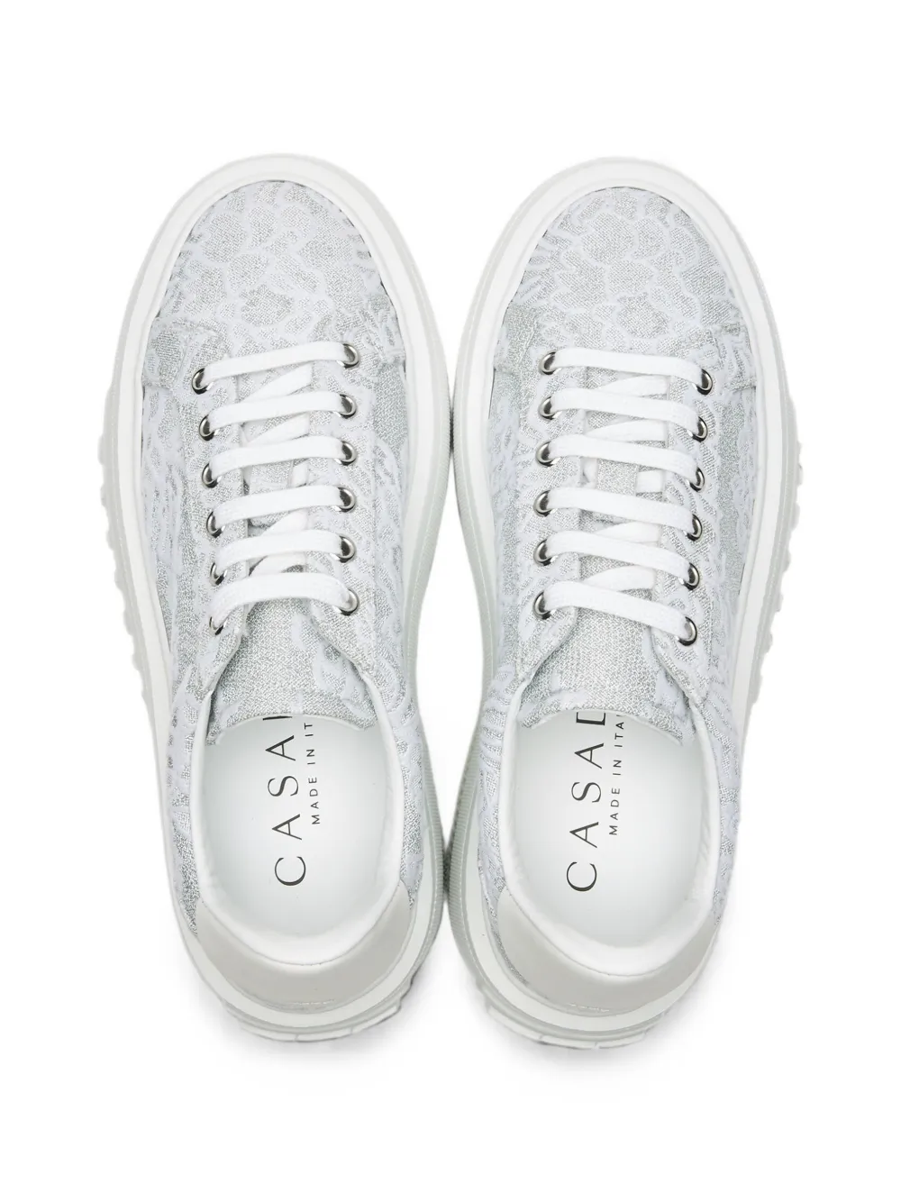 Casadei Nexus Rigel glitter-finish sneakers Zilver