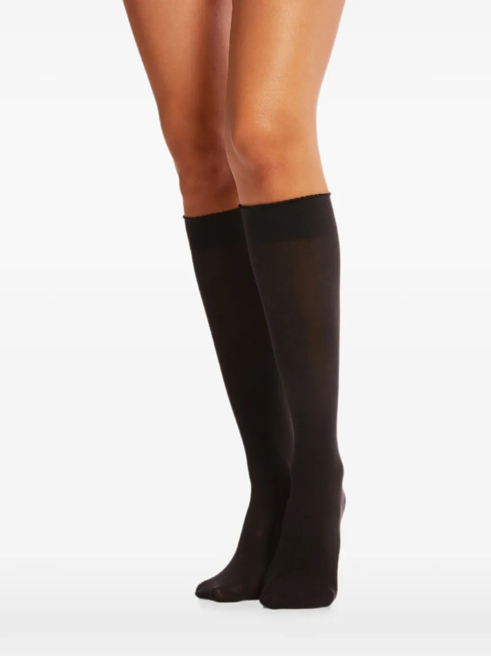 Wolford Velvet De Luxe 50 kniehoge sokken Zwart