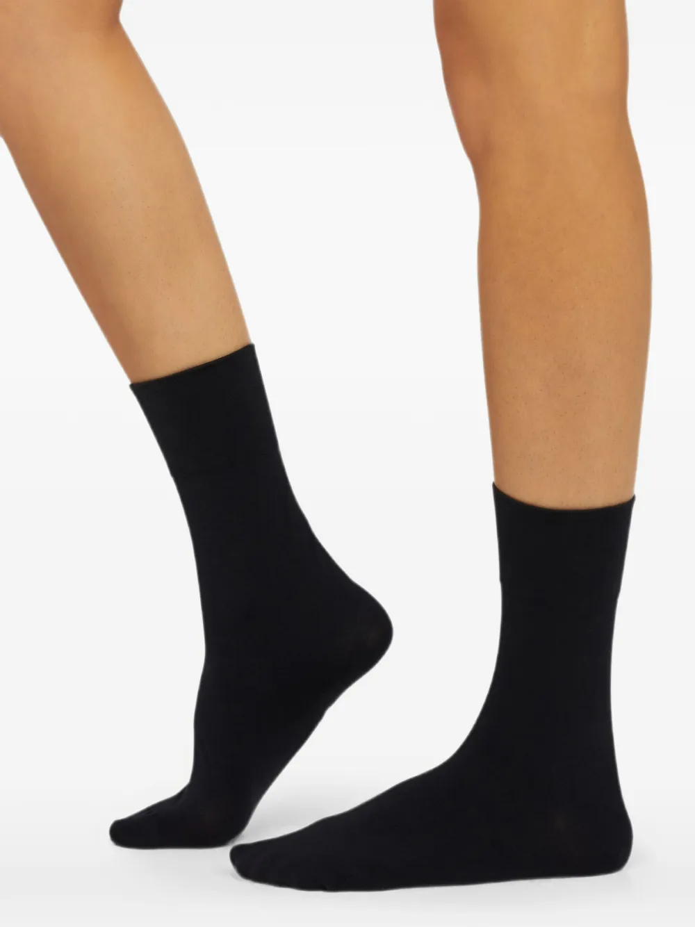 Wolford Katoenen fluwelen sokken Zwart