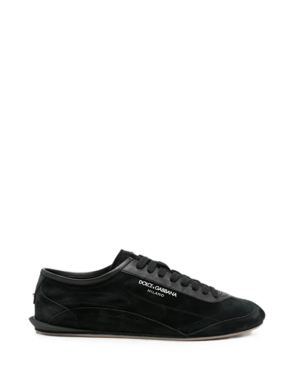 Dolce & Gabbana panelled logo-print sneakers - Black