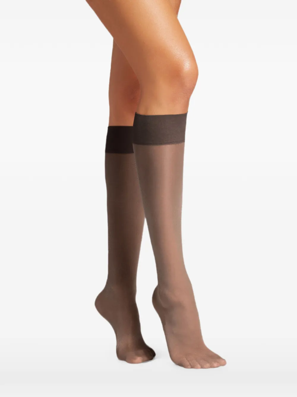 Wolford Satin Touch 20 kniehoge sokken Zwart