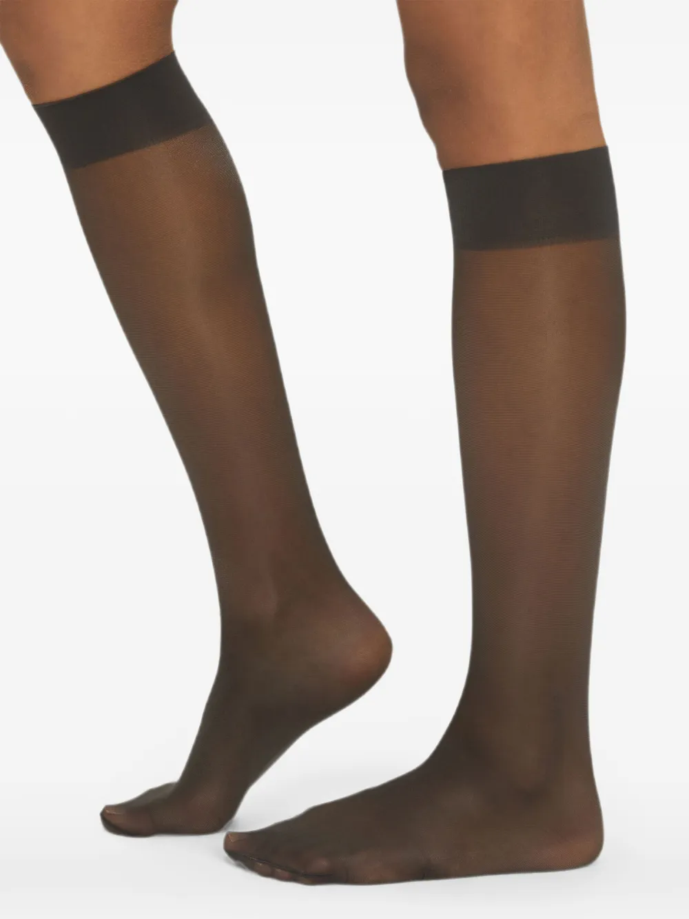 Wolford Satin Touch 20 kniehoge sokken Zwart