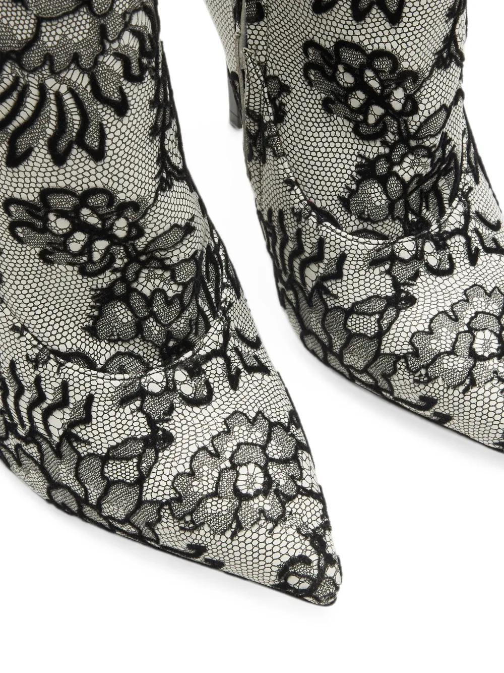 Casadei Blade Pandora lace-effect boots Grijs