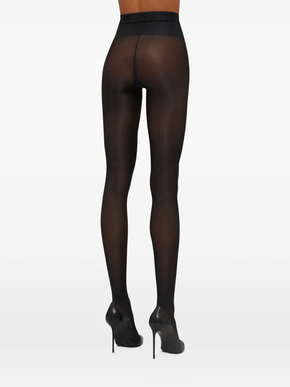 Wolford Neon 40 semi-doorzichtige panty Zwart