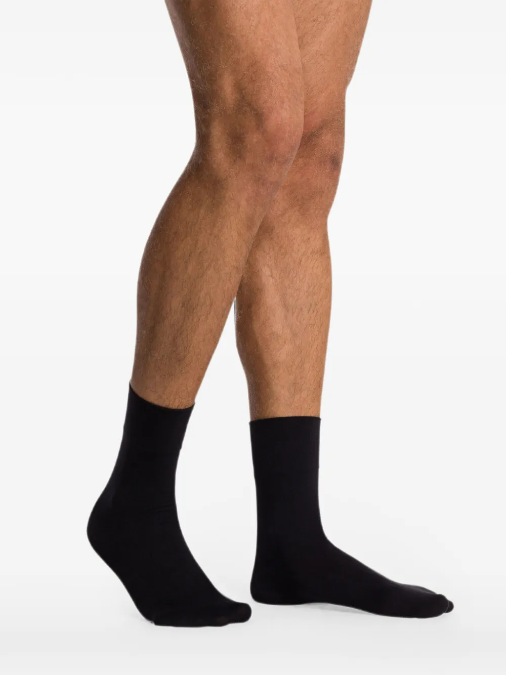 Wolford Katoenen fluwelen sokken Zwart
