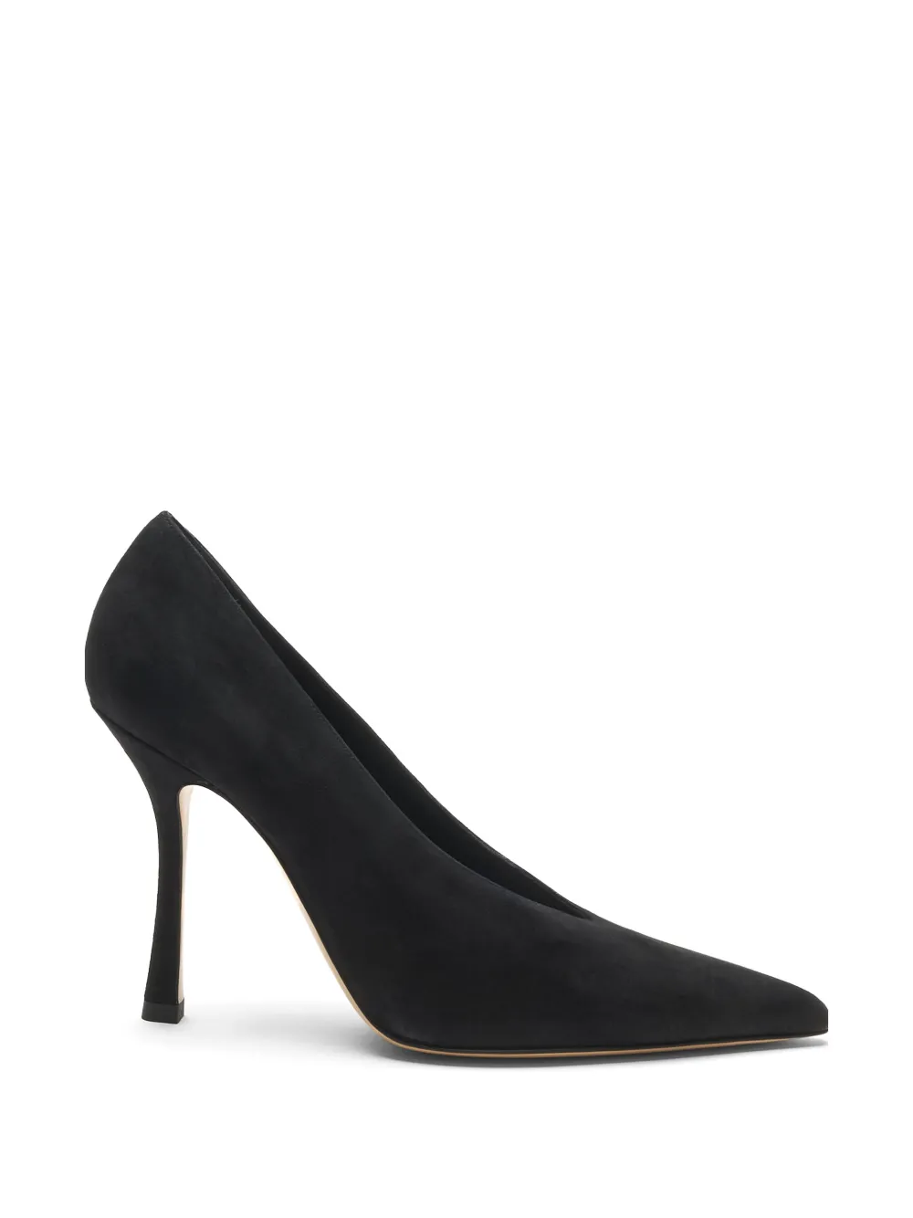 Casadei Nina asymmetrical suede pumps Zwart