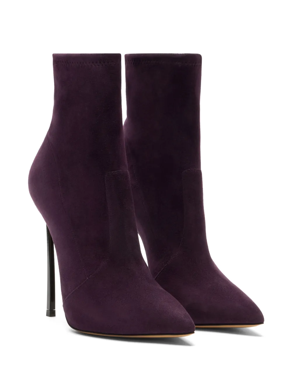 Casadei Blade pointed-toe ankle boots Paars