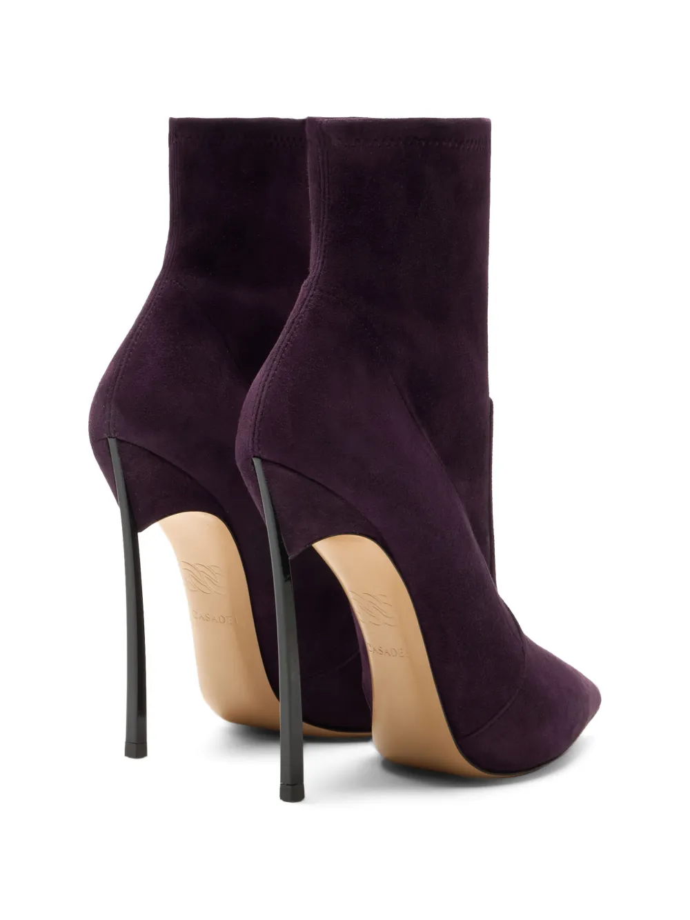 Casadei Blade pointed-toe ankle boots Paars