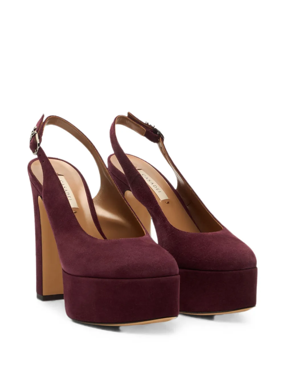 Casadei Patty C-Chain buckle pumps Paars
