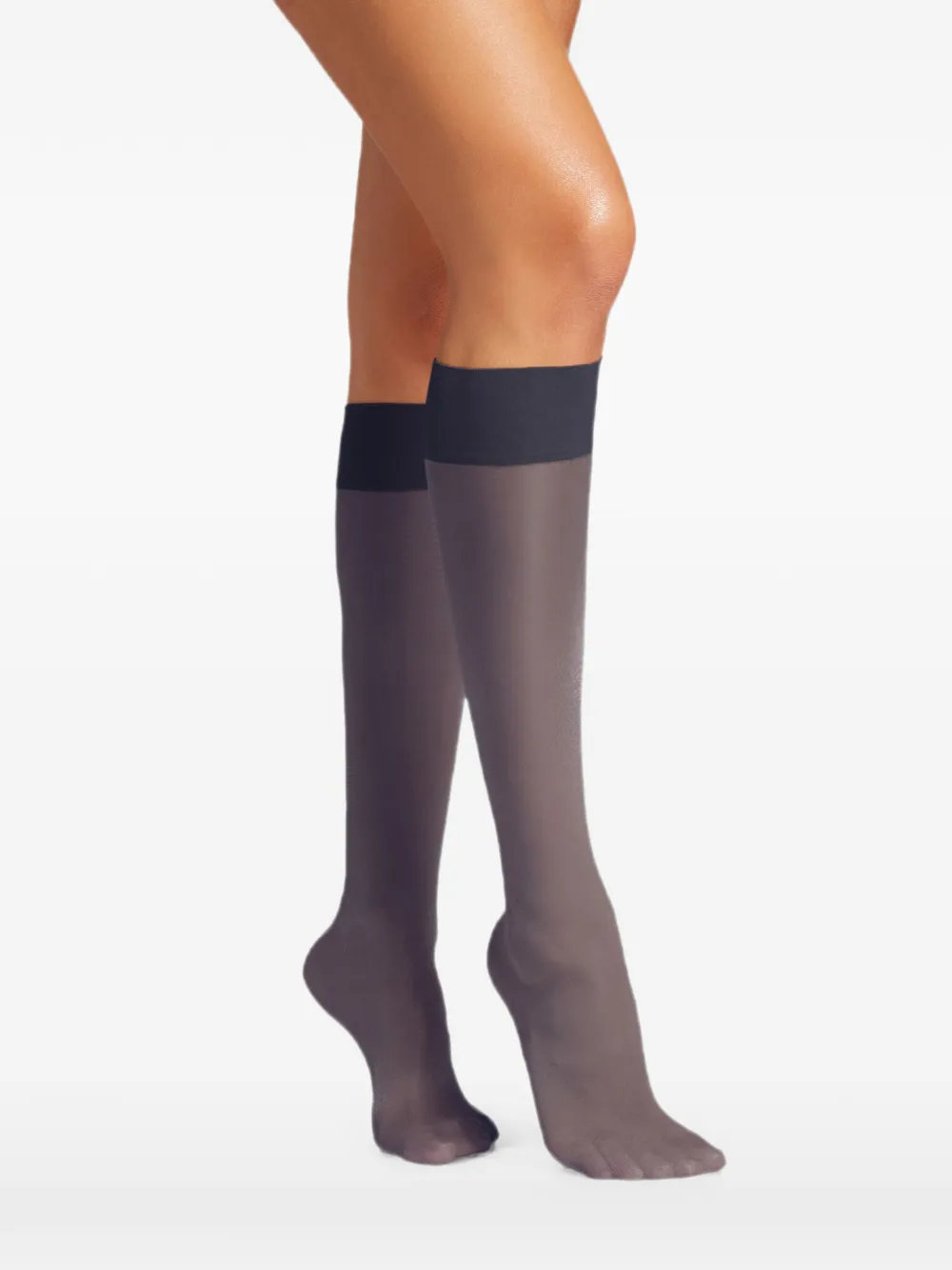 Wolford Satin Touch 20 kniehoge sokken Blauw