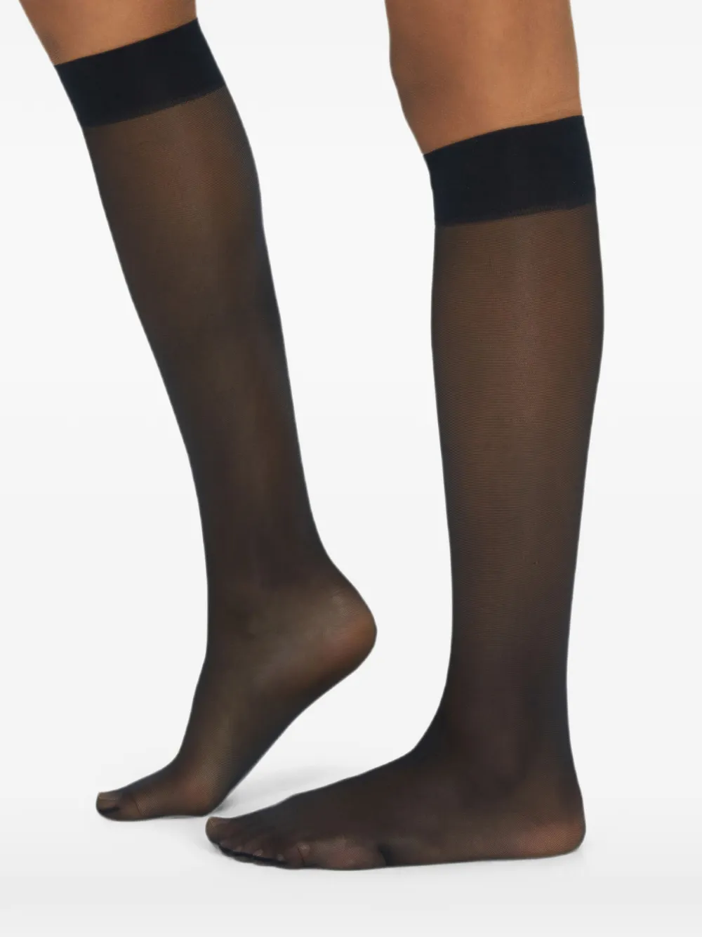 Wolford Satin Touch 20 kniehoge sokken Blauw